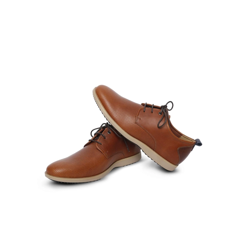 ZAPATOS HOMBRE CUERO DENVER-0-01 BRANDY ['TEXTIL'] - 6