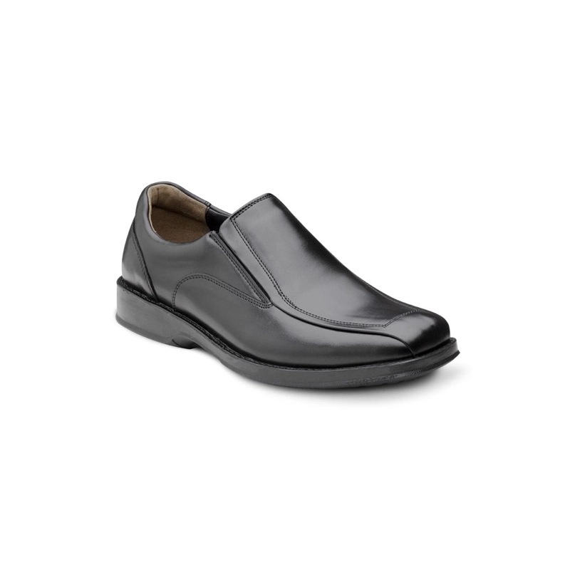 ZAPATOS SLIP-ON HOMBRE CUERO 24 FLEX FINANCIAL-3-81-NEGRO - 1