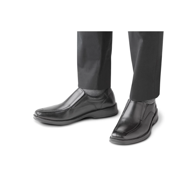 ZAPATOS SLIP-ON HOMBRE CUERO 24 FLEX FINANCIAL-3-81-NEGRO - 4