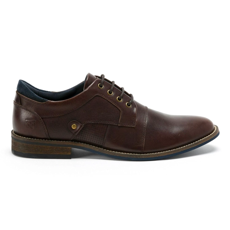 ZAPATOS HOMBRE CUERO DENIZEN-0-01-CAFE1 - 2