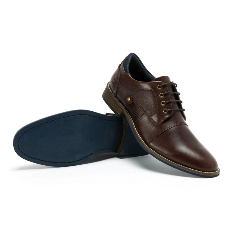 ZAPATOS HOMBRE CUERO DENIZEN-0-01-CAFE1 - 9
