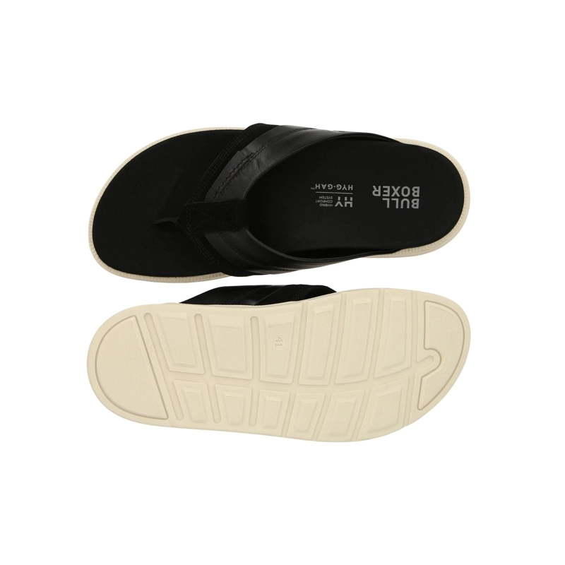 SANDALIAS HOMBRE CUERO SOLTA-9-53 NEGRO BULLBOXER - 7