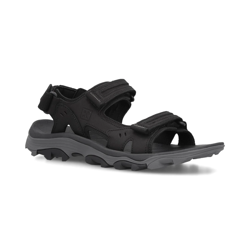 SANDALIAS HOMBRE CUERO DANGAL-9-01 NEGRO - 1