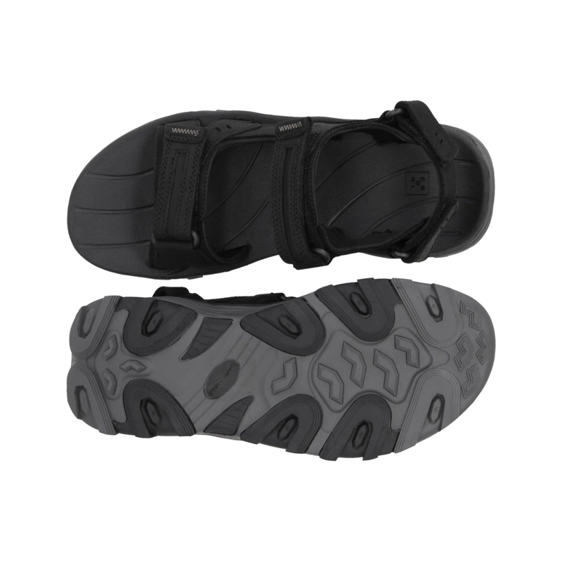 SANDALIAS HOMBRE CUERO DANGAL-9-01 NEGRO - 3