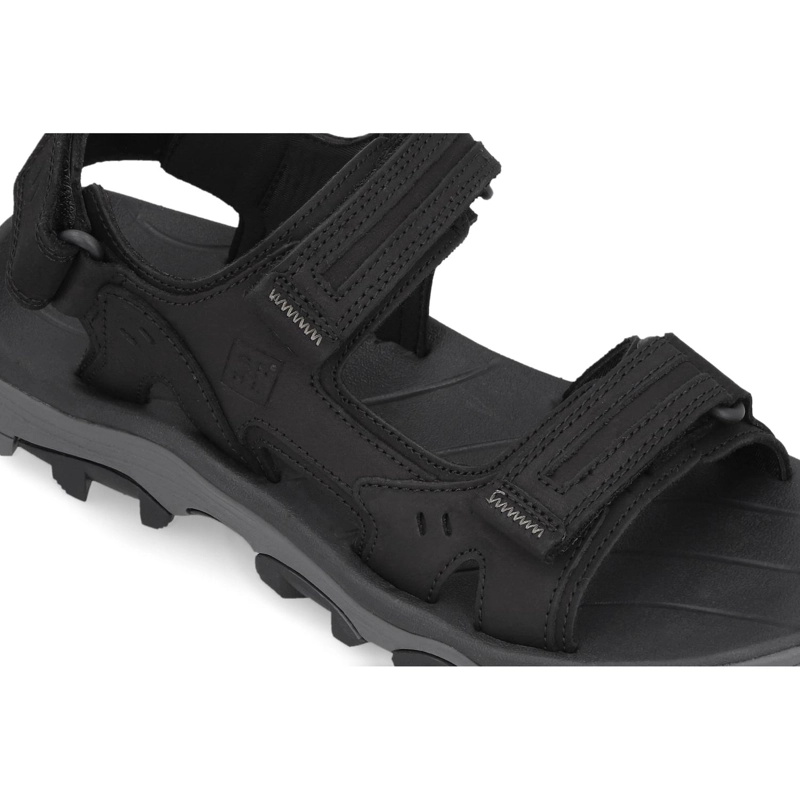 SANDALIAS HOMBRE CUERO DANGAL-9-01 NEGRO - 4