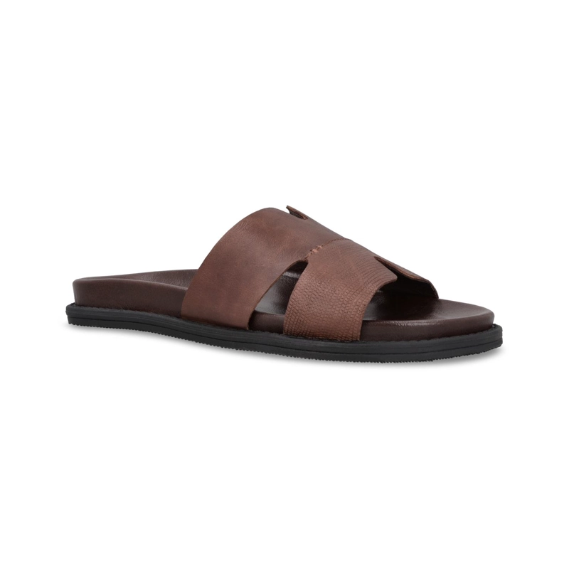 SANDALIAS HOMBRE CUERO QUINN-9-03 BRANDY - 1