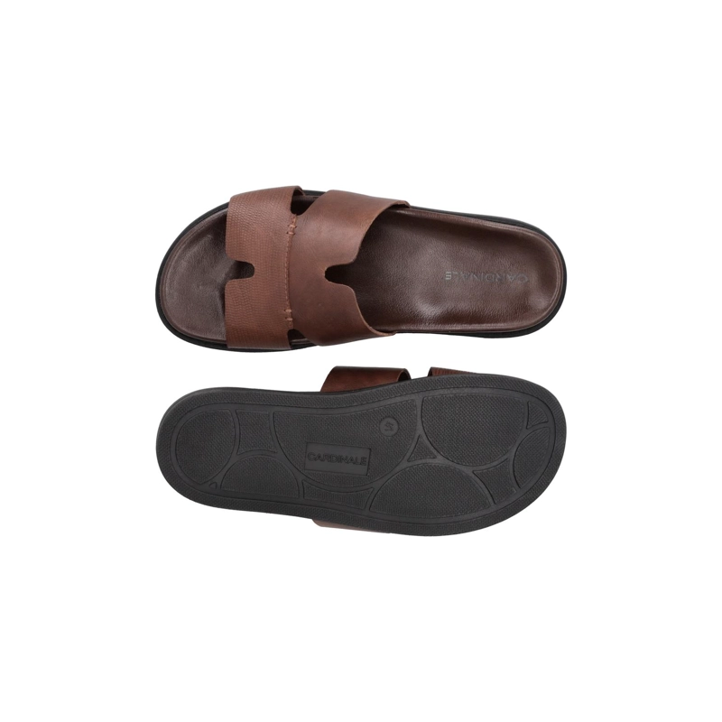 SANDALIAS HOMBRE CUERO QUINN-9-03 BRANDY - 3