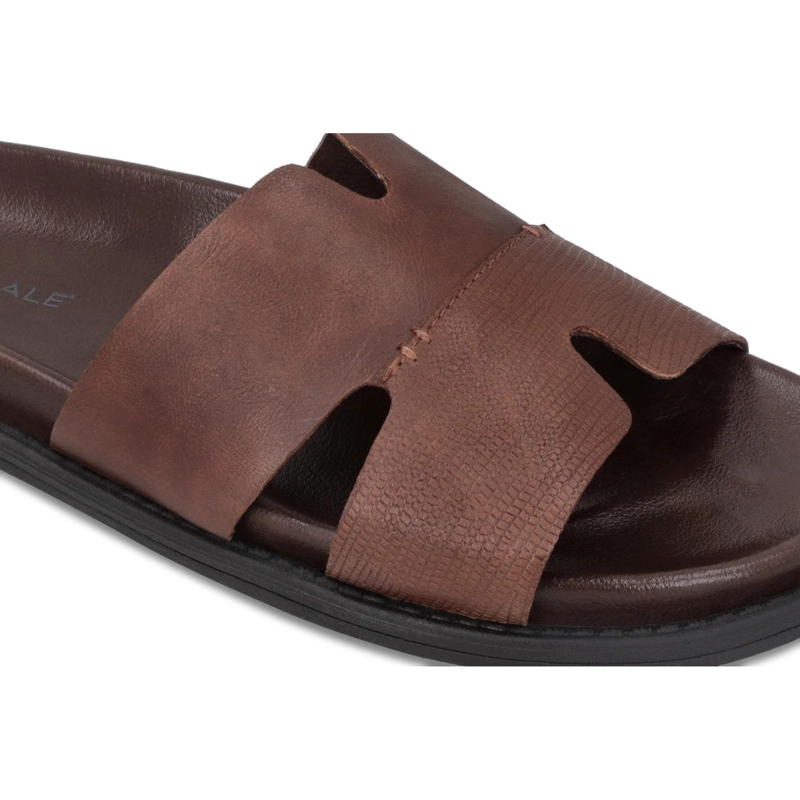 SANDALIAS HOMBRE CUERO QUINN-9-03 BRANDY - 4