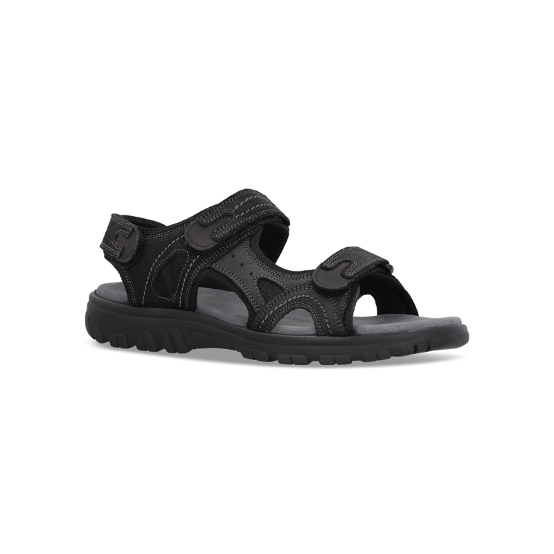 SANDALIAS HOMBRE CUERO TUENT-9-30 NEGRO - 1