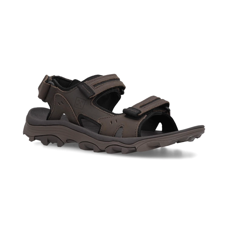SANDALIAS HOMBRE CUERO DANGAL-9-01 TAUPE - 1