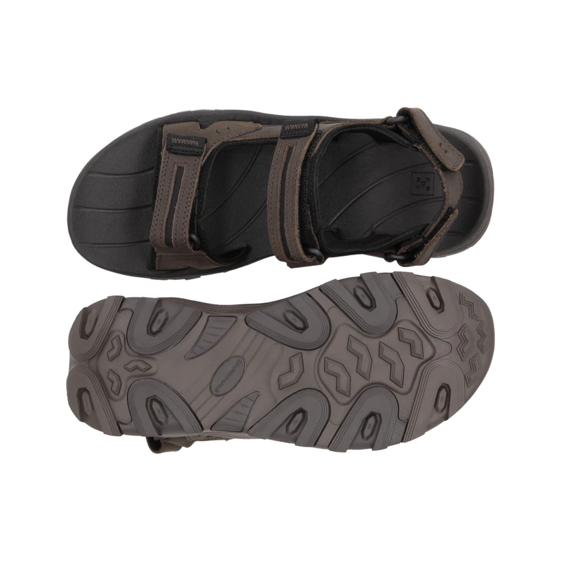 SANDALIAS HOMBRE CUERO DANGAL-9-01 TAUPE - 3