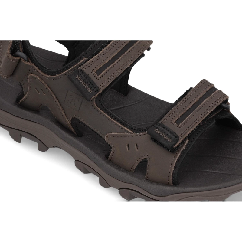 SANDALIAS HOMBRE CUERO DANGAL-9-01 TAUPE - 4