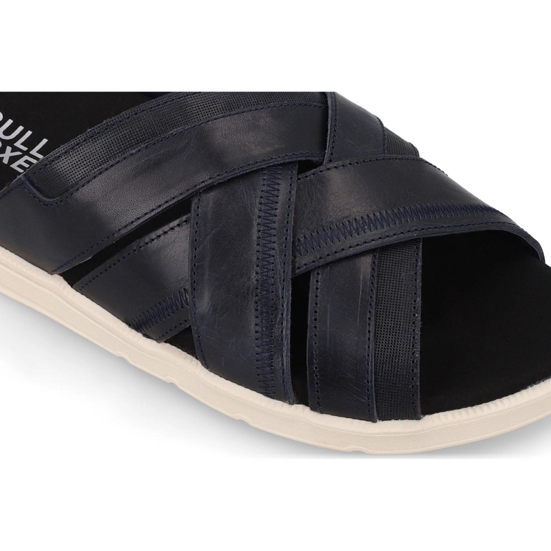 SANDALIAS HOMBRE CUERO TIEL-9-09 AZUL BULLBOXER - 4