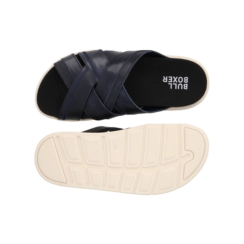 SANDALIAS HOMBRE CUERO TIEL-9-09 AZUL BULLBOXER - 6