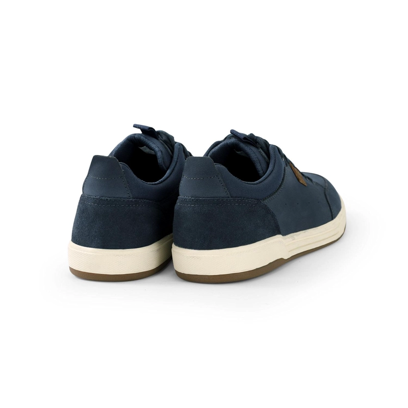 ZAPATILLAS HOMBRE CUERO GUNWALE-0-01 AZUL ['TEXTIL'] - 4