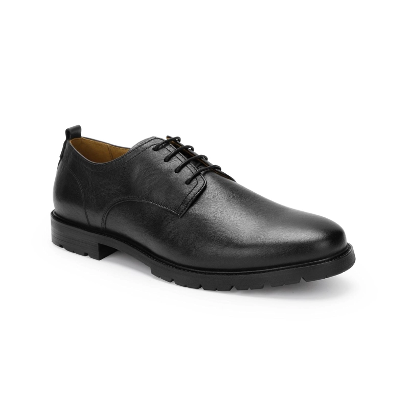 ZAPATOS HOMBRE CUERO HARROW-0-02 NEGRO - 1