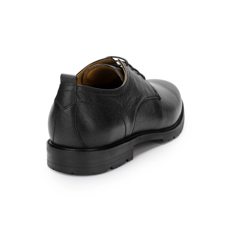 ZAPATOS HOMBRE CUERO HARROW-0-02 NEGRO - 4