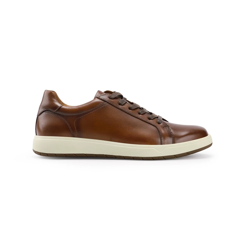 ZAPATILLAS HOMBRE CUERO TERRASSE-0-08 BRANDY ['CUERO Y TEXTIL'] - 2
