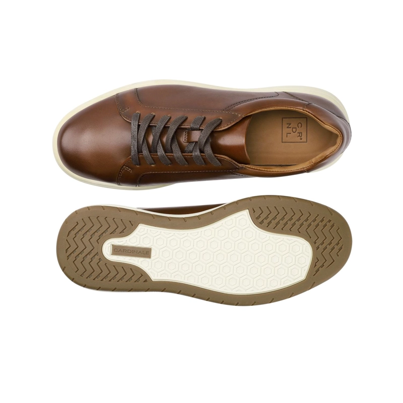 ZAPATILLAS HOMBRE CUERO TERRASSE-0-08 BRANDY ['CUERO Y TEXTIL'] - 3
