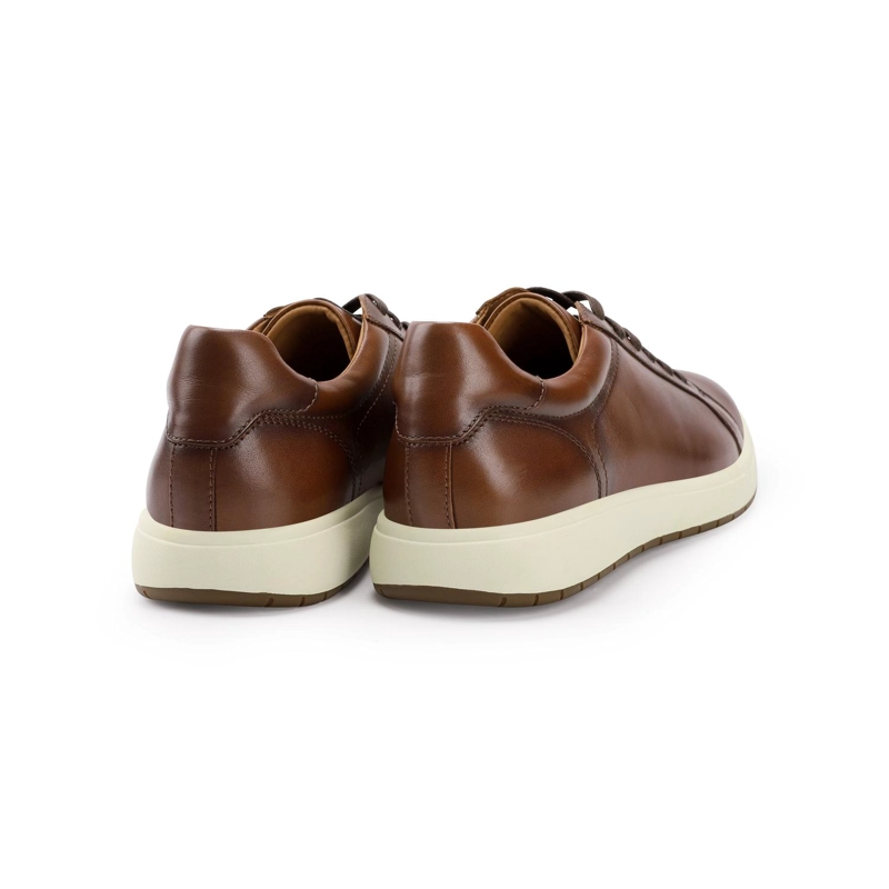 ZAPATILLAS HOMBRE CUERO TERRASSE-0-08 BRANDY ['CUERO Y TEXTIL'] - 4