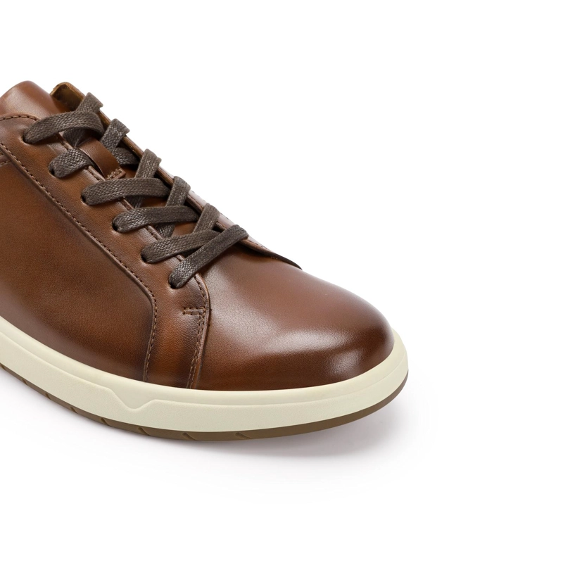 ZAPATILLAS HOMBRE CUERO TERRASSE-0-08 BRANDY ['CUERO Y TEXTIL'] - 5