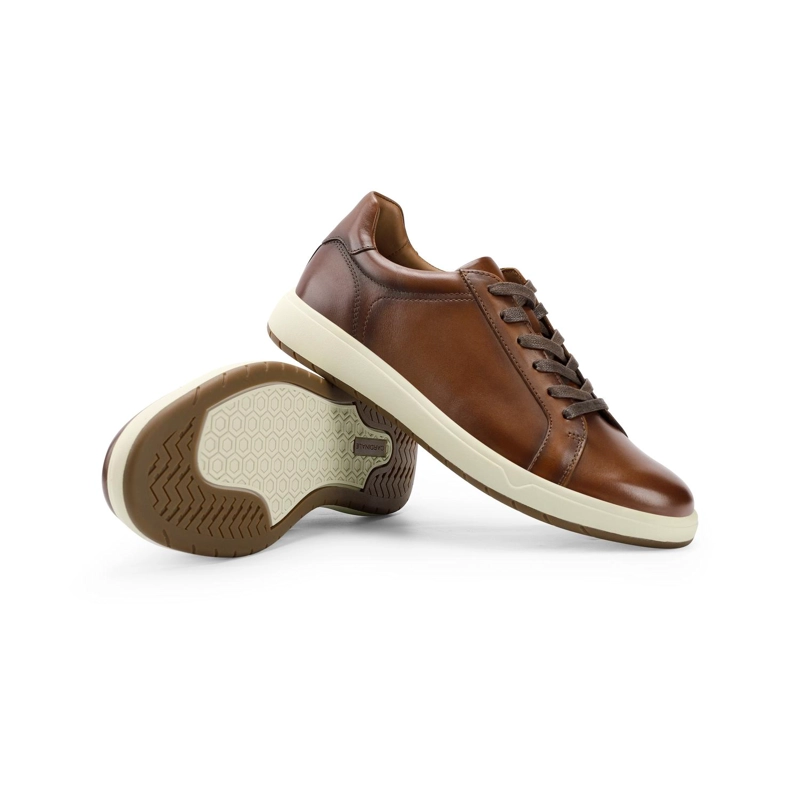 ZAPATILLAS HOMBRE CUERO TERRASSE-0-08 BRANDY ['CUERO Y TEXTIL'] - 6