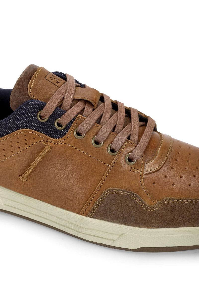 ZAPATILLAS HOMBRE CUERO GUNWALE-0-02 BRANDY - 5