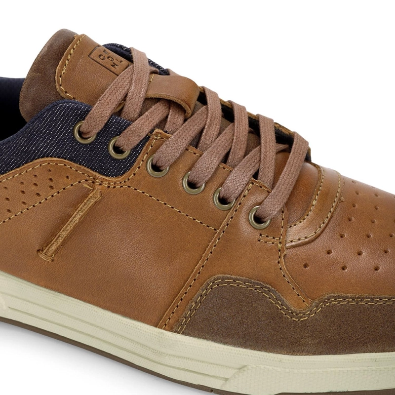 ZAPATILLAS URBANAS HOMBRE CUERO GUNWALE BRANDY CARDINALE - 6