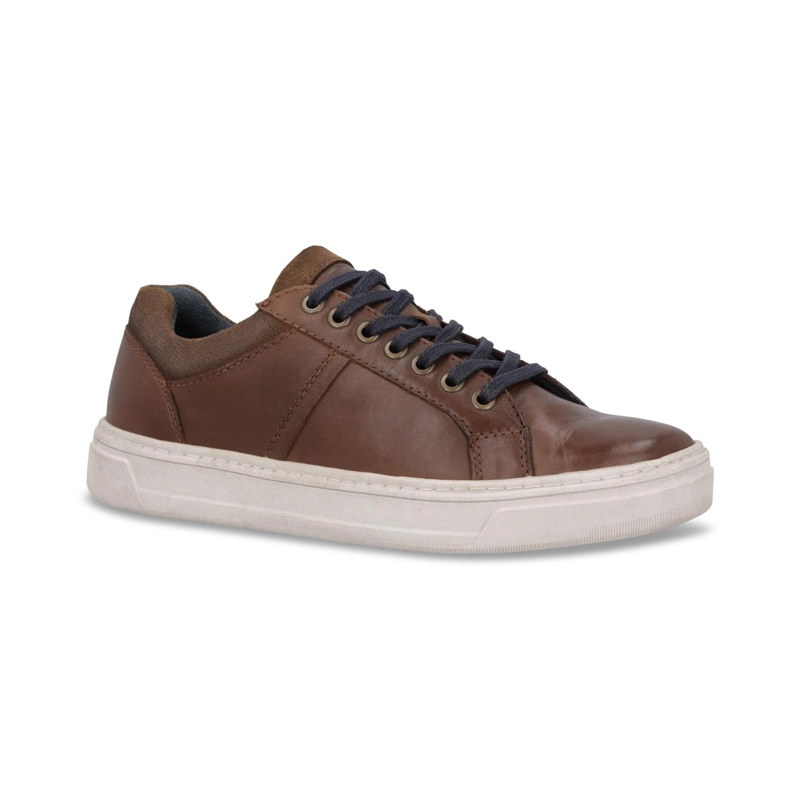 ZAPATILLAS HOMBRE CUERO PHILLOS-0-12 BRANDY - 1