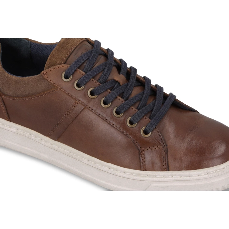 ZAPATILLAS HOMBRE CUERO PHILLOS-0-12 BRANDY - 4