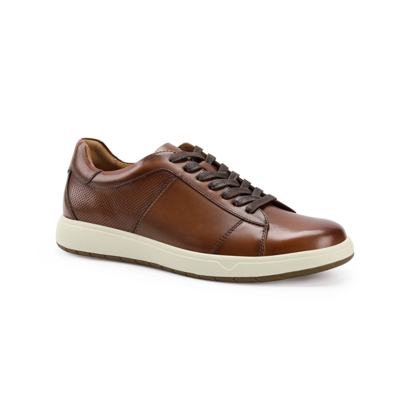 ZAPATILLAS HOMBRE CUERO TERRASSE-0-02 BRANDY ['CUERO Y TEXTIL'] - 1