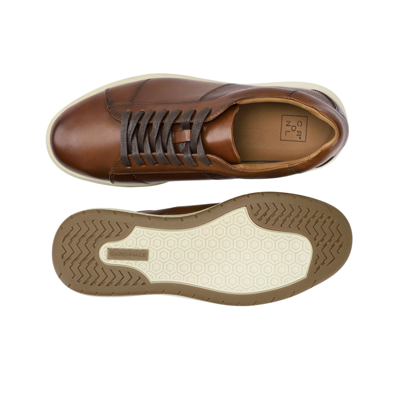 ZAPATILLAS HOMBRE CUERO TERRASSE-0-02 BRANDY ['CUERO Y TEXTIL'] - 3