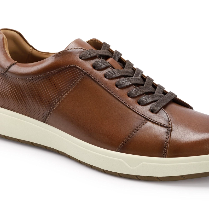 ZAPATILLAS HOMBRE CUERO TERRASSE-0-02 BRANDY ['CUERO Y TEXTIL'] - 5