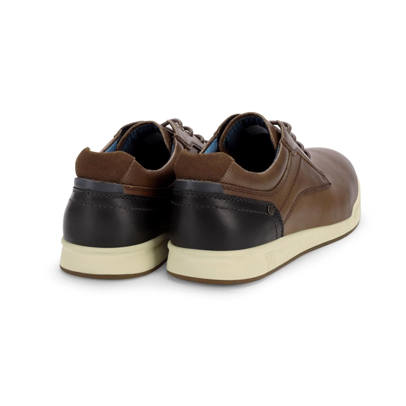 ZAPATOS HOMBRE CUERO CRAM-0-21 CAFE - 4