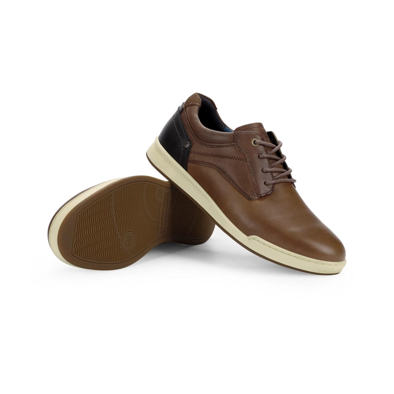 ZAPATOS HOMBRE CUERO CRAM-0-21 CAFE - 6