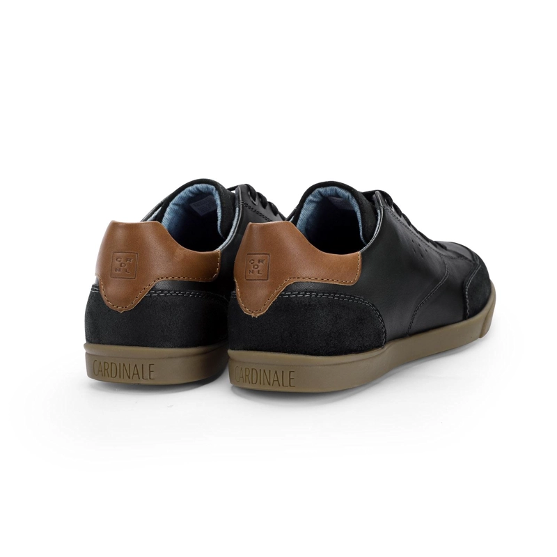 ZAPATILLAS HOMBRE CUERO GROMMET-0-15 NEGRO - 4