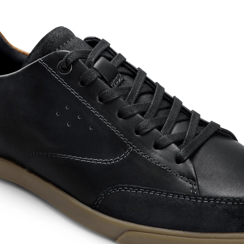 ZAPATILLAS HOMBRE CUERO GROMMET-0-15 NEGRO - 5