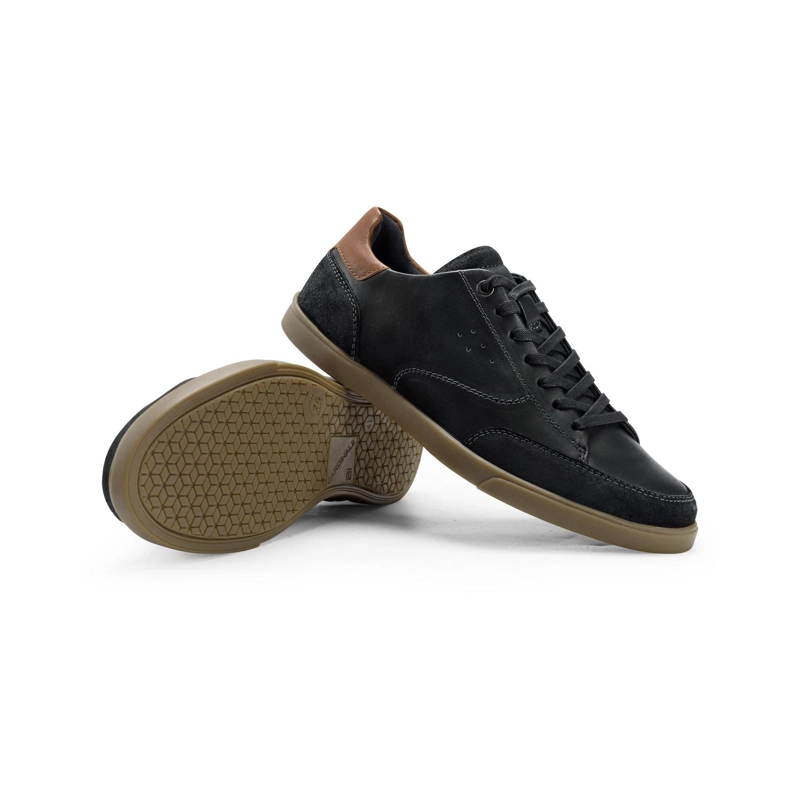 ZAPATILLAS HOMBRE CUERO GROMMET-0-15 NEGRO - 6