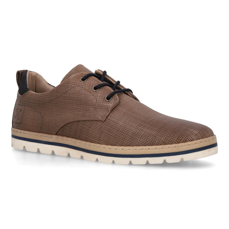ZAPATOS HOMBRE CUERO TOSSA-0-71 BRANDY - 1