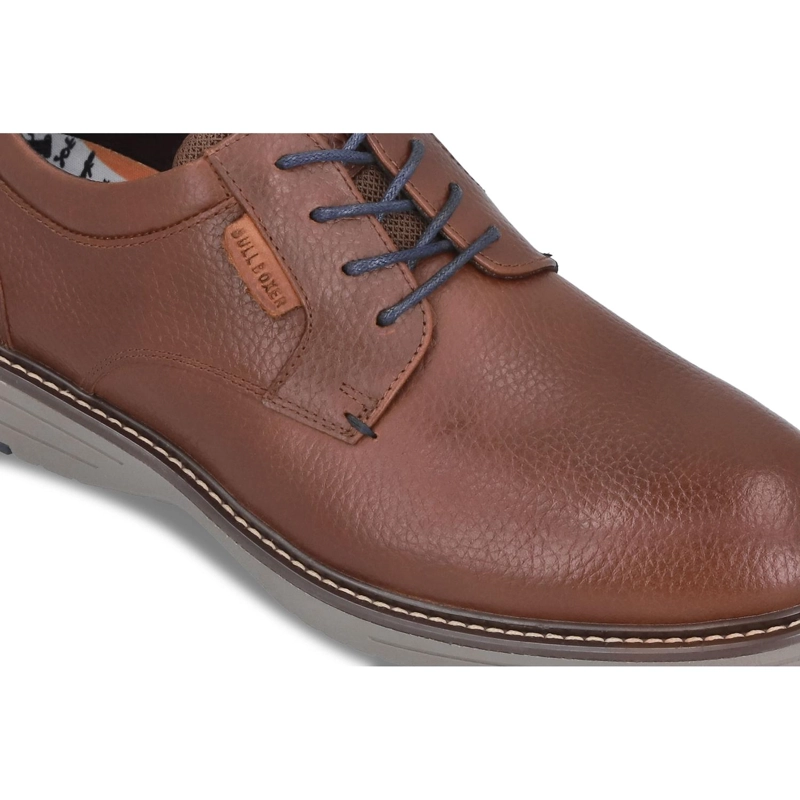 ZAPATOS HOMBRE CUERO CRIEFF-0-30 BRANDY BULLBOXER - 4