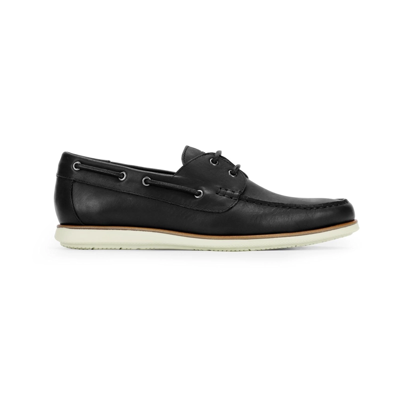 ZAPATOS NAUTICOS HOMBRE X-LIGHT CUERO DOCKWALK-0-01 NEGRO - 2