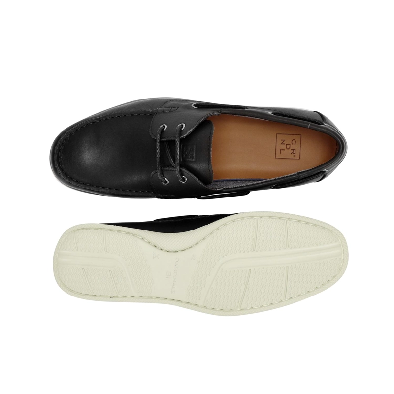 ZAPATOS NAUTICOS HOMBRE X-LIGHT CUERO DOCKWALK-0-01 NEGRO - 3