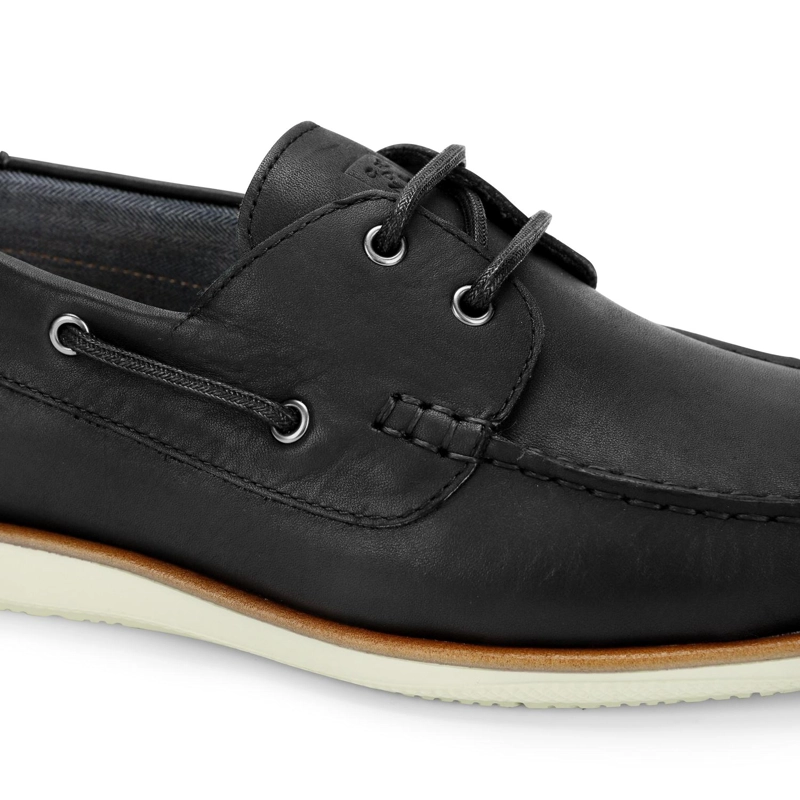 ZAPATOS NAUTICOS HOMBRE X-LIGHT CUERO DOCKWALK-0-01 NEGRO - 5