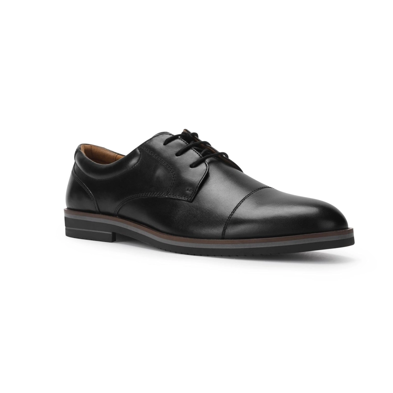 ZAPATOS HOMBRE CUERO BALTIMORE-0-01 NEGRO - 1
