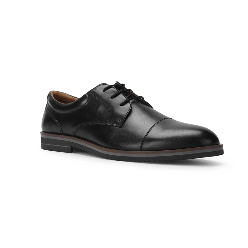 ZAPATOS HOMBRE CUERO BALTIMORE-0-01 NEGRO - 1