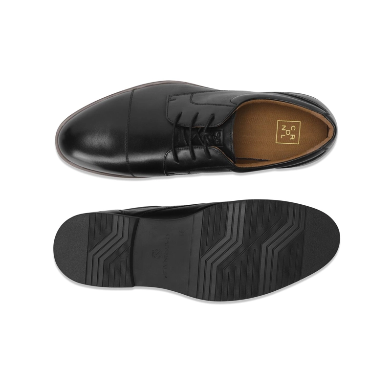 ZAPATOS HOMBRE CUERO BALTIMORE-0-01 NEGRO - 3