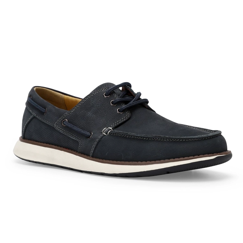 ZAPATOS HOMBRE CUERO RESTON-0-04 AZUL - 1