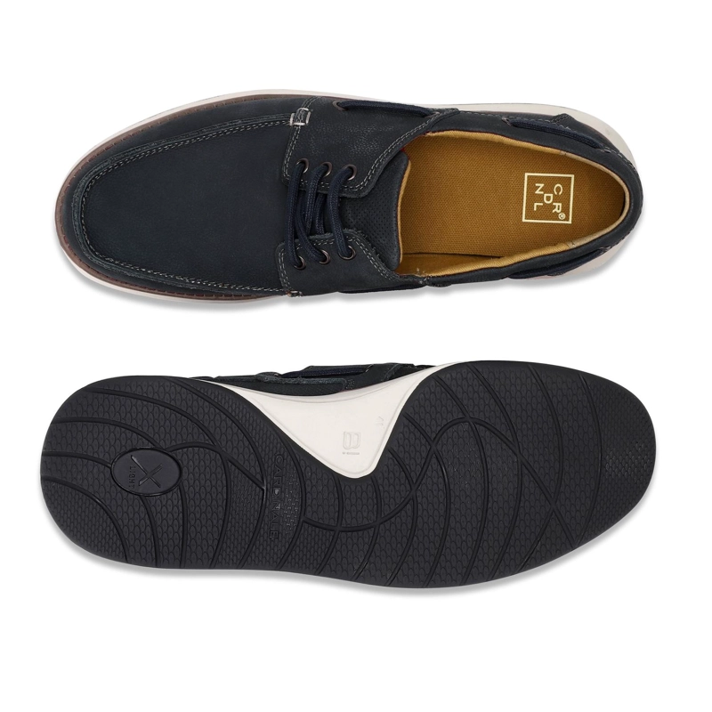ZAPATOS HOMBRE CUERO RESTON-0-04 AZUL - 3