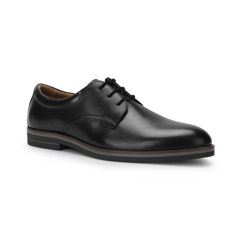 ZAPATOS HOMBRE CUERO BALTIMORE-0-02 NEGRO - 1