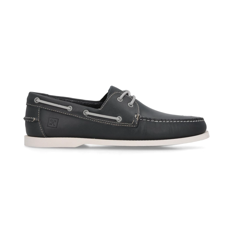 ZAPATOS HOMBRE CUERO DOCKSIDE-0-05 AZUL ['CUERO'] - 2